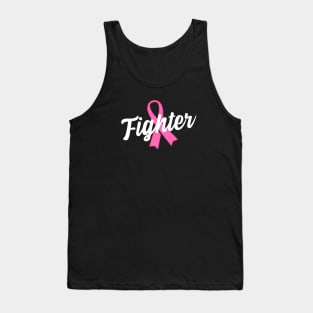 Breast Cancer Fighter Pink Ribbon Tank Top